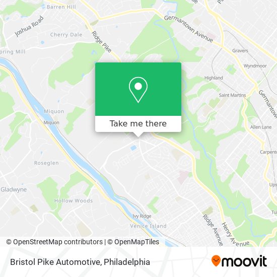 Mapa de Bristol Pike Automotive