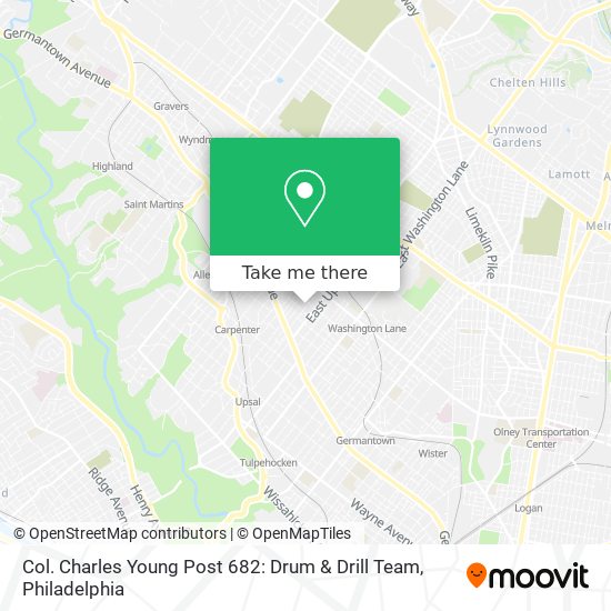 Col. Charles Young Post 682: Drum & Drill Team map