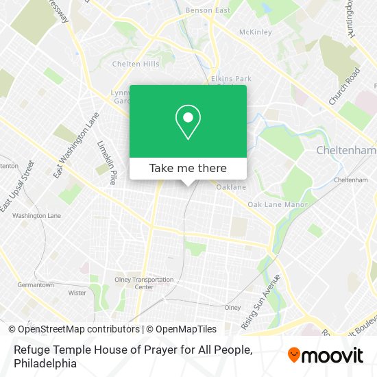 Refuge Temple House of Prayer for All People map