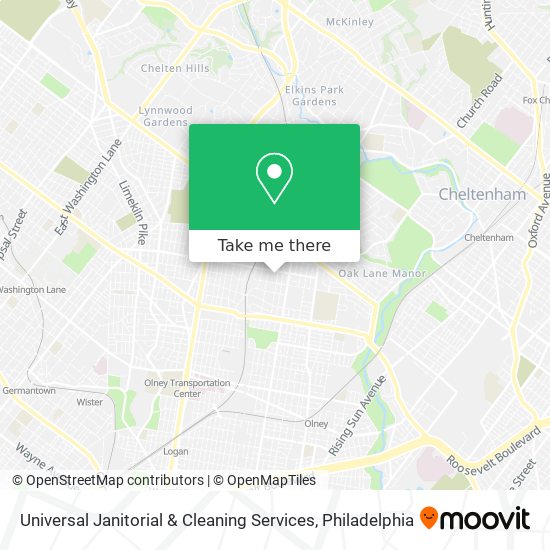 Universal Janitorial & Cleaning Services map