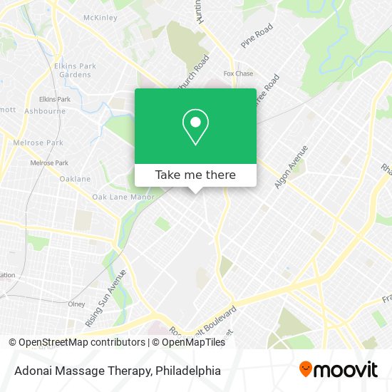 Mapa de Adonai Massage Therapy