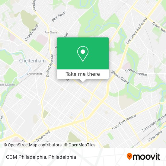 Mapa de CCM Philadelphia