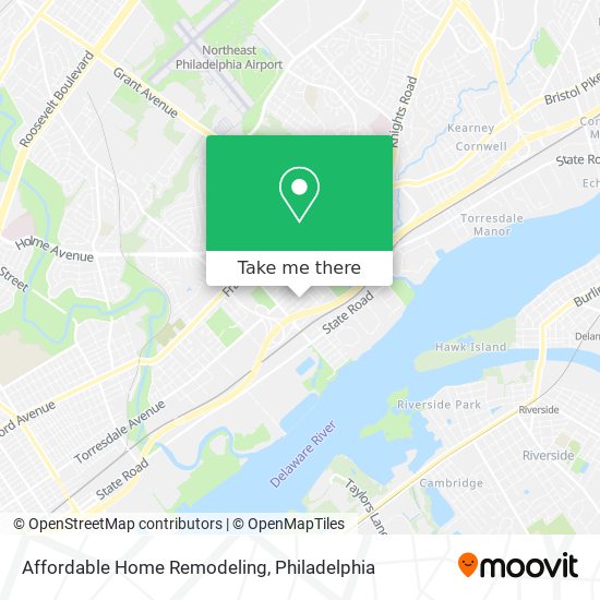 Affordable Home Remodeling map