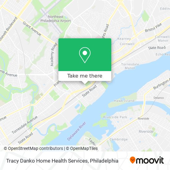 Tracy Danko Home Health Services map