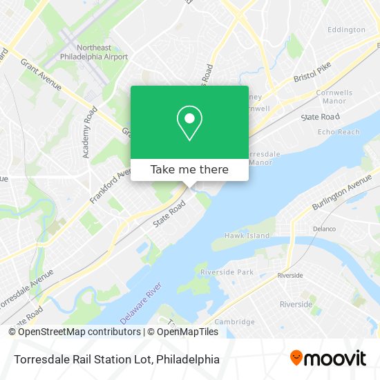 Torresdale Rail Station Lot map