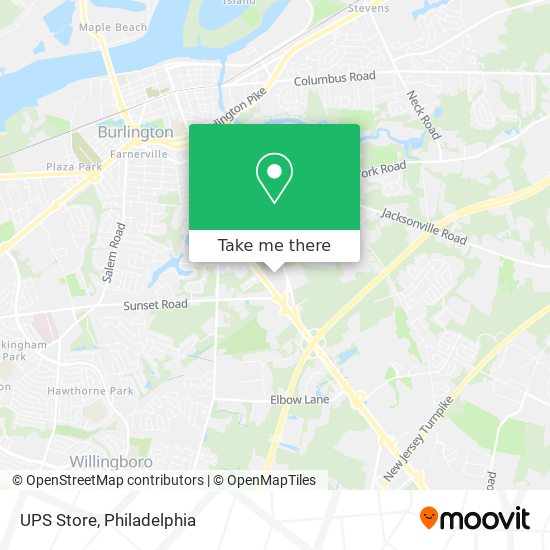 UPS Store map