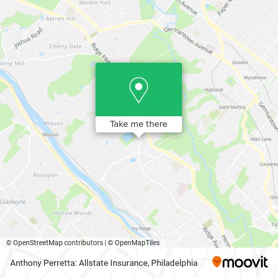 Mapa de Anthony Perretta: Allstate Insurance