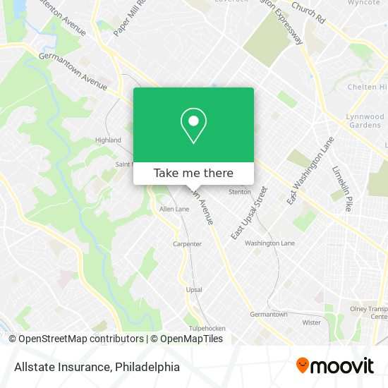 Allstate Insurance map