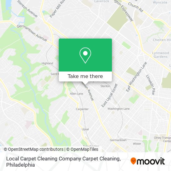 Local Carpet Cleaning Company Carpet Cleaning map