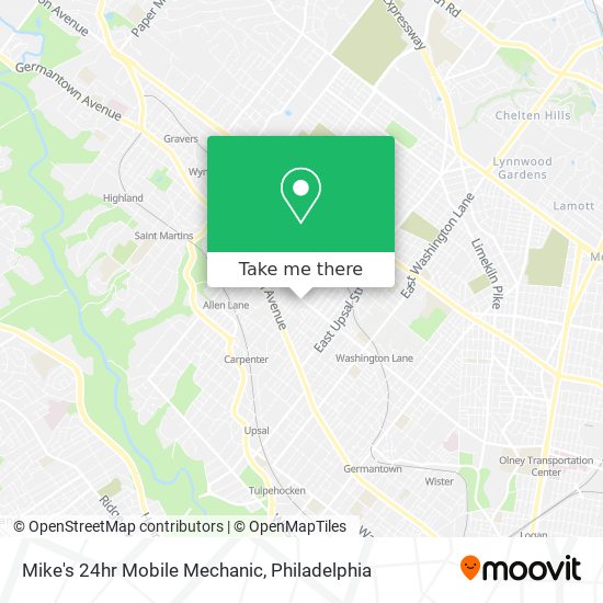 Mike's 24hr Mobile Mechanic map