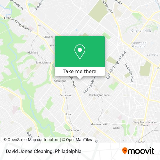 David Jones Cleaning map