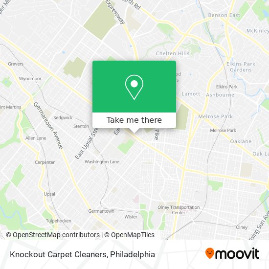 Mapa de Knockout Carpet Cleaners