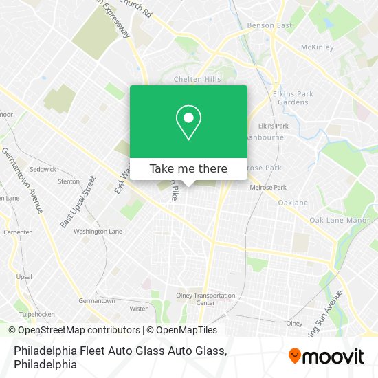 Philadelphia Fleet Auto Glass Auto Glass map