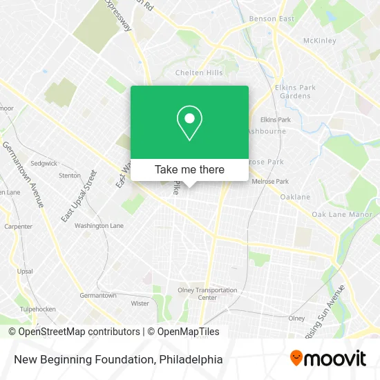 New Beginning Foundation map