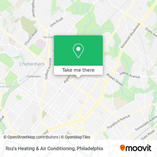 Roz's Heating & Air Conditioning map