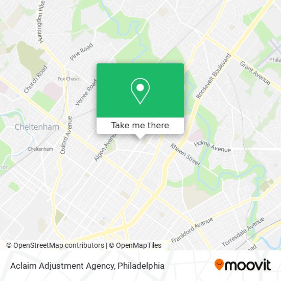 Mapa de Aclaim Adjustment Agency