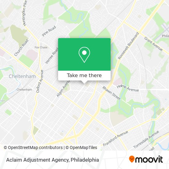 Aclaim Adjustment Agency map