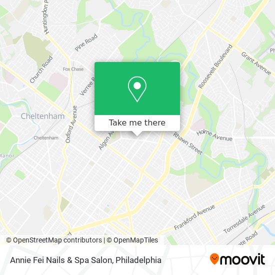 Mapa de Annie Fei Nails & Spa Salon