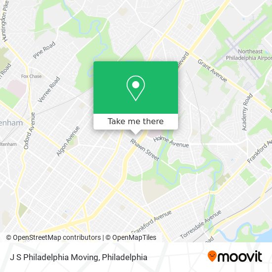 J S Philadelphia Moving map