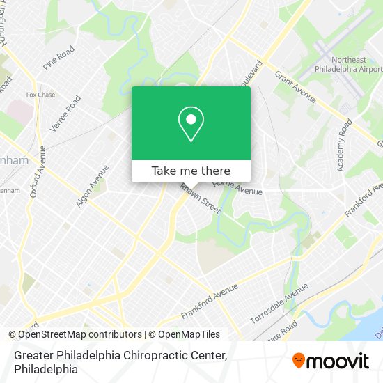 Greater Philadelphia Chiropractic Center map