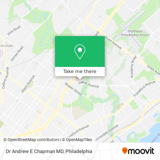 Dr Andrew E Chapman MD map