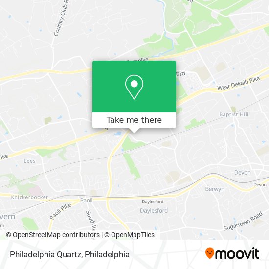 Philadelphia Quartz map