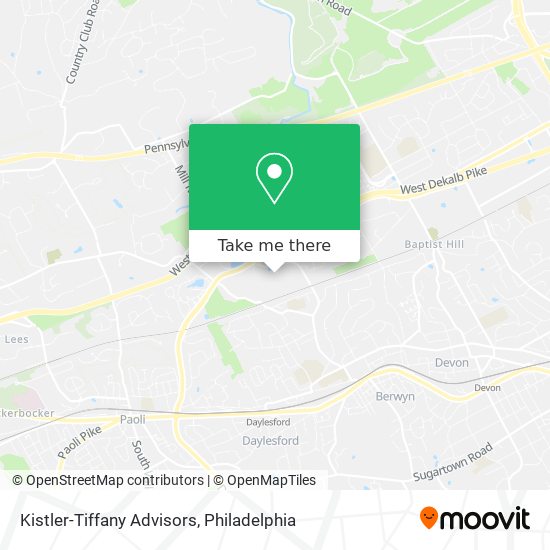 Mapa de Kistler-Tiffany Advisors
