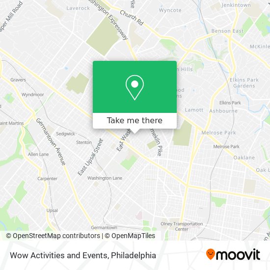 Wow Activities and Events map