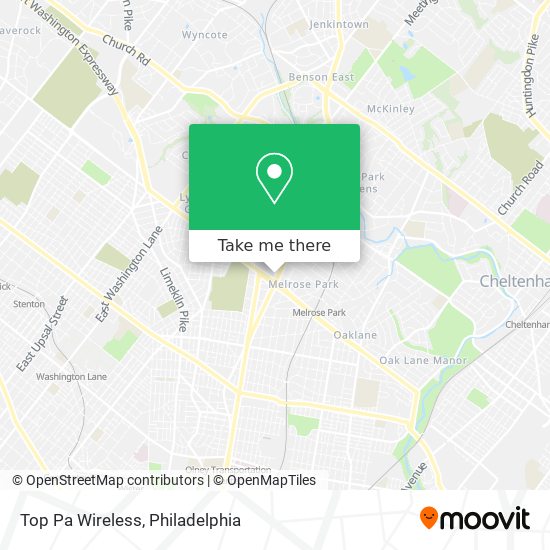 Top Pa Wireless map