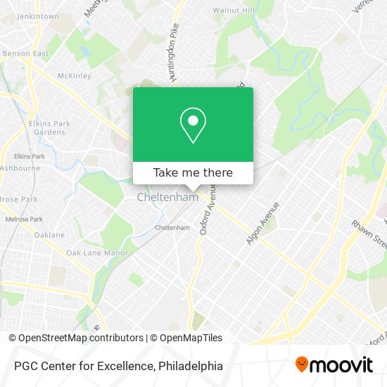 PGC Center for Excellence map