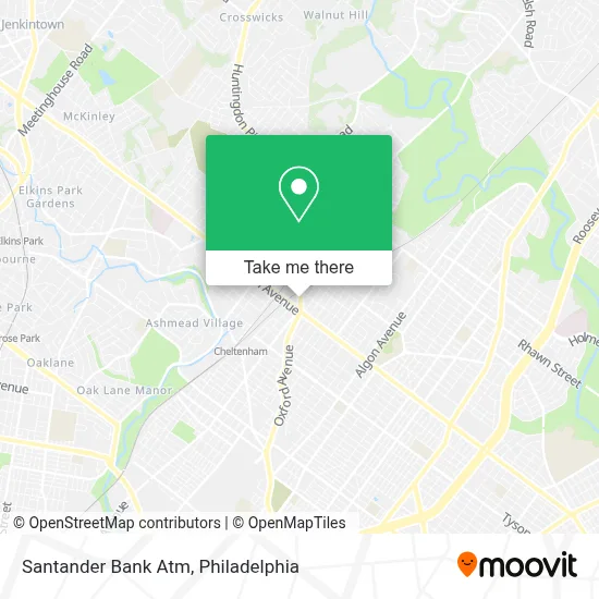 Santander Bank Atm map