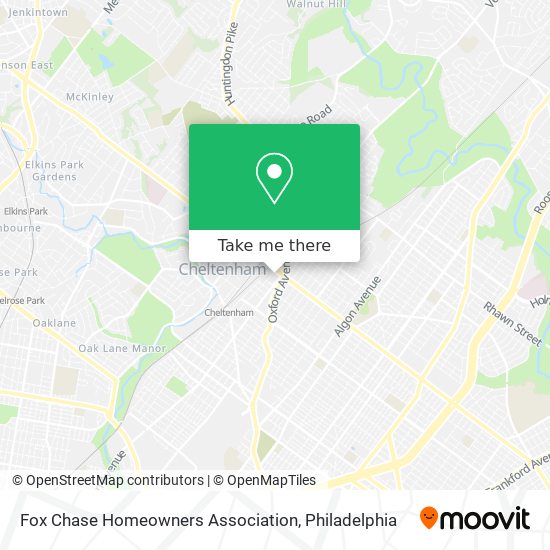 Fox Chase Homeowners Association map