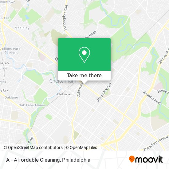 A+ Affordable Cleaning map