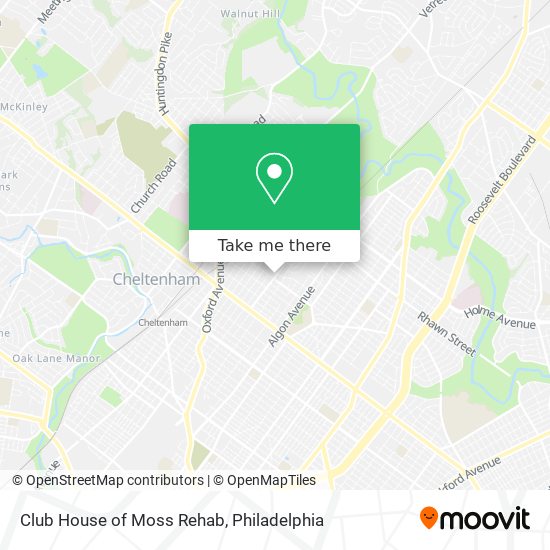 Club House of Moss Rehab map