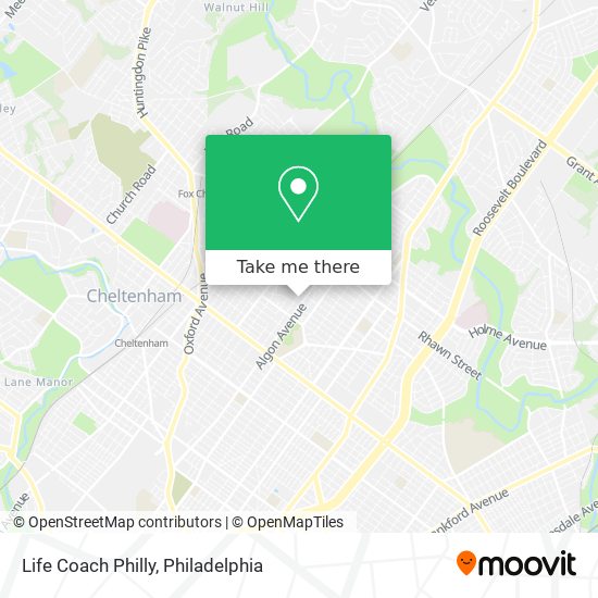 Life Coach Philly map