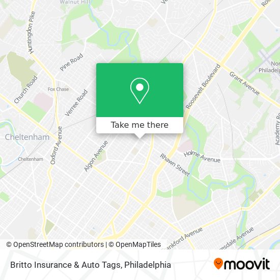 Britto Insurance & Auto Tags map