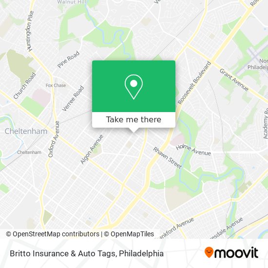 Mapa de Britto Insurance & Auto Tags