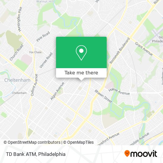 Mapa de TD Bank ATM