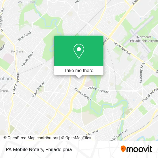 PA Mobile Notary map