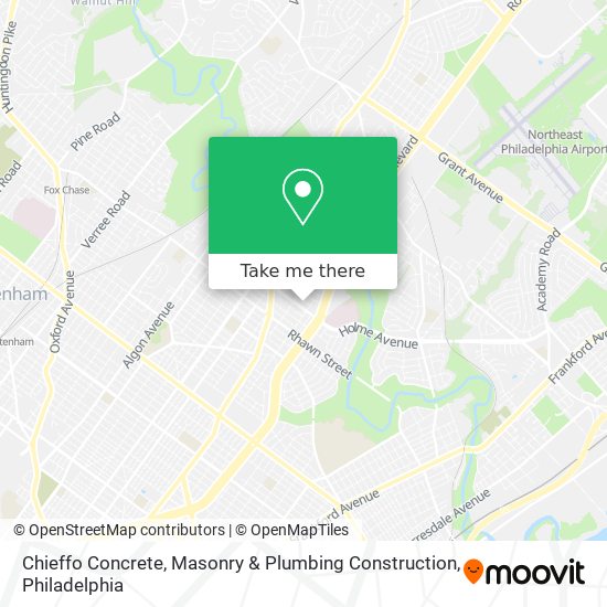 Chieffo Concrete, Masonry & Plumbing Construction map