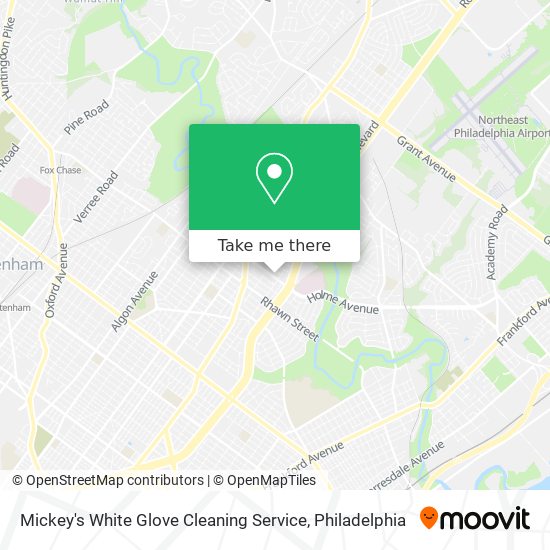 Mapa de Mickey's White Glove Cleaning Service