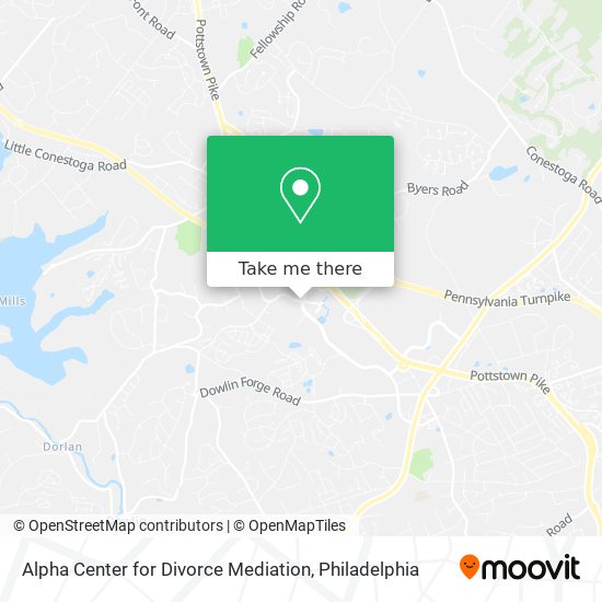 Alpha Center for Divorce Mediation map