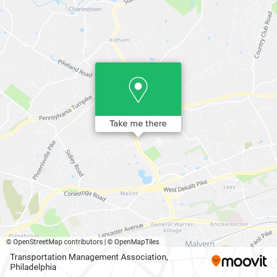 Transportation Management Association map