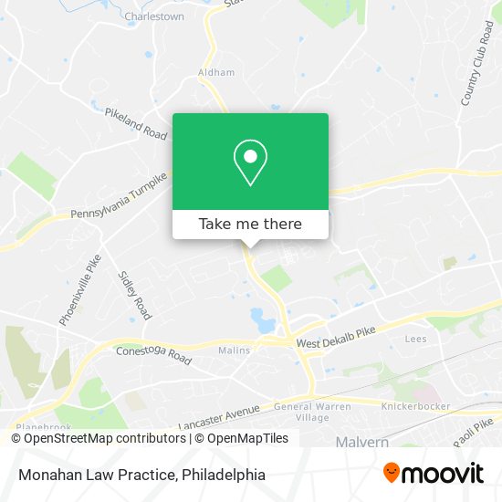 Monahan Law Practice map