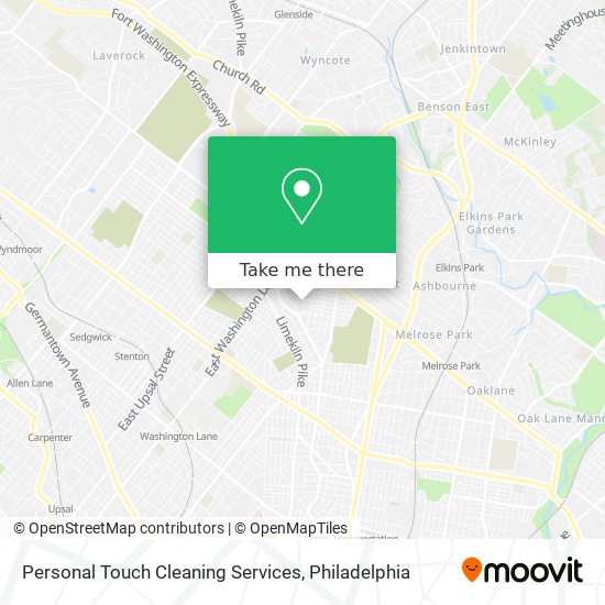 Personal Touch Cleaning Services map