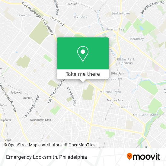 Emergency Locksmith map