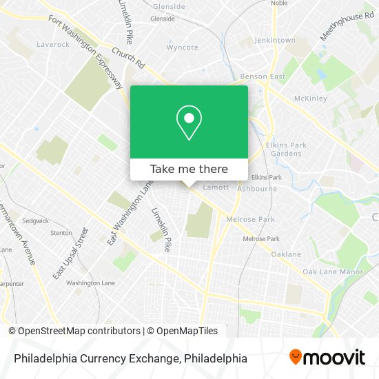 Philadelphia Currency Exchange map
