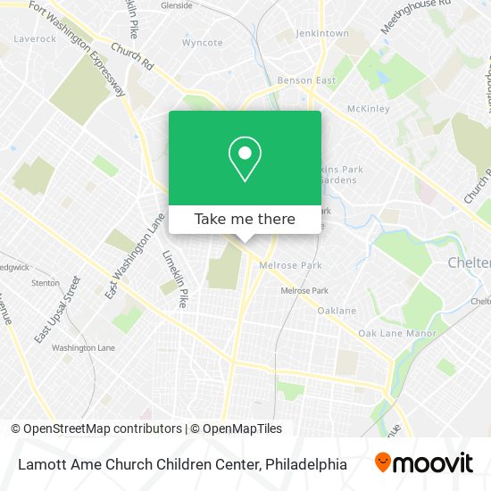 Lamott Ame Church Children Center map