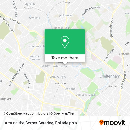 Mapa de Around the Corner Catering