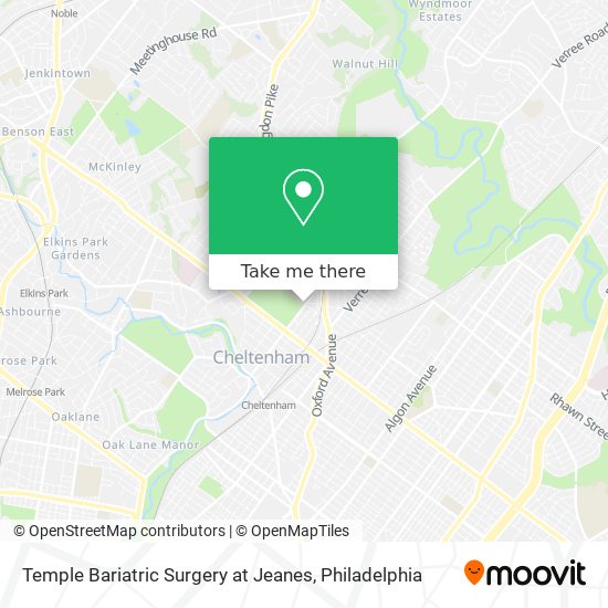 Temple Bariatric Surgery at Jeanes map